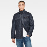 G-Star RAW® Multipocket Denim Field Jacket Dark blue model front