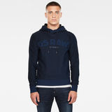 G-Star RAW® Gsraw Hooded Knit Sweater Dark blue model front