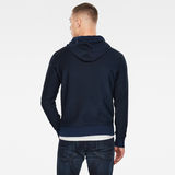 G-Star RAW® Gsraw Hooded Knit Sweater Dark blue model back