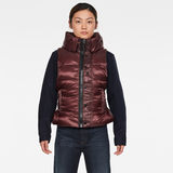 G-Star RAW® Padded Belted Vest Purple model front
