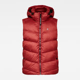 G-Star RAW® Whistler Hooded Vest Red flat front