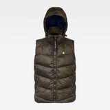 G-Star RAW® Whistler Hooded Vest Grey flat front