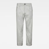 G-Star RAW® Bronson Pleat 3D Mid Relaxed Chino Grey flat front