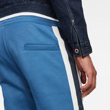 G-Star RAW® Pantalon de survêtement Side Stripe Bleu moyen model back zoom