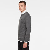 G-Star RAW® Premium Basic Knitted Sweater Grey model side