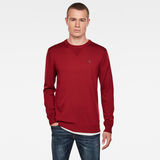 G-Star RAW® Premium Basic Knitted Sweater Red model front