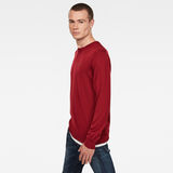 G-Star RAW® Premium Basic Knitted Sweater Red model side