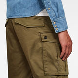 G-Star RAW® Loose 1/2-Length Cargo Shorts Green model back zoom