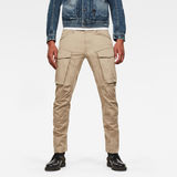 G-Star RAW® 3D Cargo Straight Tapered Pants Brown model front