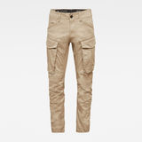 G-Star RAW® 3D Cargo Straight Tapered Pants Brown flat front