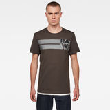 G-Star RAW® Raw. Stripe Graphic T-Shirt Grey