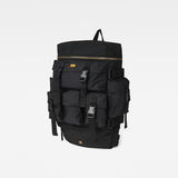 G-Star RAW® Estan Detachable Pocket Backpack Black front flat