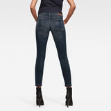 G-Star RAW® 3301 Mid Skinny Ripped Edge Ankle Jeans Dark blue