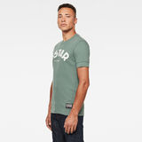 G-Star RAW® Felt Applique Logo Slim T-Shirt Green