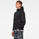 G-Star RAW® Utility Hooded Softshell Jacket Black model side