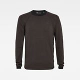 G-Star RAW® Motac Straight Knitted Sweater Grey flat front