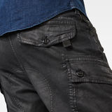 G-Star RAW® Pantalon cargo Roxic Straight Tapered Noir model back zoom