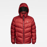 G-Star RAW® Whistler Hooded Puffer Jacket Red flat front