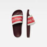 G-Star RAW® Cart Slide III Red both shoes