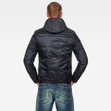 G-Star RAW® Setcale Padded Hooded Jacket Dark blue model back