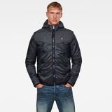 G-Star RAW® Setcale Padded Hooded Jacket Dark blue model front