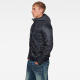 G-Star RAW® Setcale Padded Hooded Jacket Dark blue model side