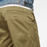 G-Star RAW® Straight Chino 1\2 Length Shorts Green model back zoom