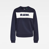 G-Star RAW® Xzula Panel Raw GR Sweater Dark blue flat front