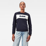 G-Star RAW® Xzula Panel Raw GR Sweater Dark blue model front