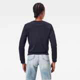 G-Star RAW® Xzula Panel Raw GR Sweater Dark blue model back