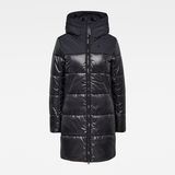 G-Star RAW® Quilted Puffer Long Coat Black flat front