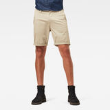 G-Star RAW® Straight Chino 1\2 Length Shorts Beige model front