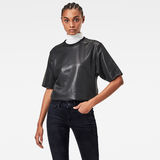 G-Star RAW® Glossy Jasmar Sweater Black model front