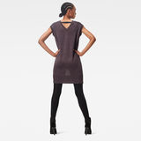 G-Star RAW® Deep Scoop Knitted Dress Brown