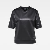 G-Star RAW® Glossy Jasmar Sweater Black flat front