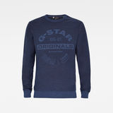 G-Star RAW® Premium Core Logo Knit Sweater Dark blue flat front
