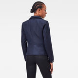 G-Star RAW® Collar Slim Blazer Medium blue model back