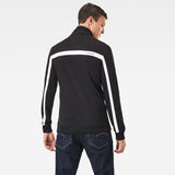 G-Star RAW® Lightweight Zip Through Track Sweater Black model back