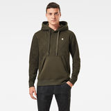 G-Star RAW® Utility Quilted Hoodie Grey model front