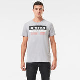 G-Star RAW® Originals Label Logo Slim T-Shirt Grey