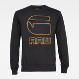 G-Star RAW® Graphic Graw Sweater Black flat front