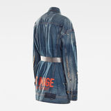 G-Star RAW® E 3301 Oversized Boyfriend Jacket Medium blue model back
