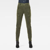 G-Star RAW® High G-Shape Cargo Skinny Pants Green model front