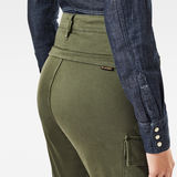 G-Star RAW® High G-Shape Cargo Skinny Pants Green model back zoom