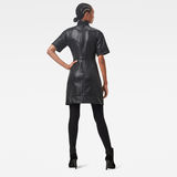 G-Star RAW® Glossy High Collar Sweat Dress Black