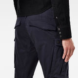 G-Star RAW® Cargo 3D Straight Tapered Pants Dark blue model back zoom