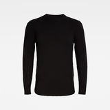 G-Star RAW® 3D Biker Knitted Sweater Black flat front