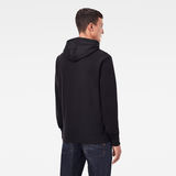 G-Star RAW® Hooded Zip Sweater Black model back
