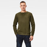 G-Star RAW® Premium Core Sweater Green model front