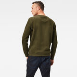 G-Star RAW® Premium Core Sweater Green model back